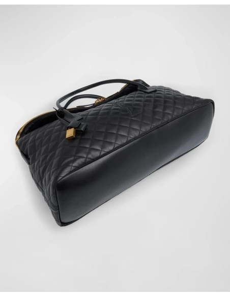 Saint Laurent ES Giant Travel Bag In Smooth Quilted Leather With Gold Hardware,YSL,BAGS