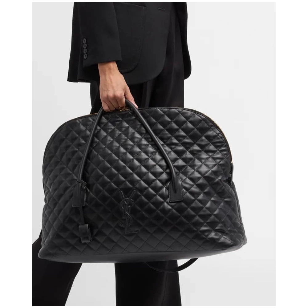 Saint Laurent ES Giant Travel Bag In Smooth Quilted Leather With Gold Hardware,YSL,BAGS
