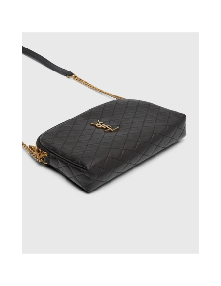 Saint Laurent Gaby Mini YSL Crossbody Bag In Quilted Leather,YSL,BAGS