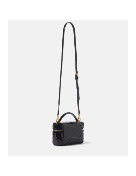 Saint Laurent Gaby Quilted Patent Leather Vanity Bag,YSL,BAGS