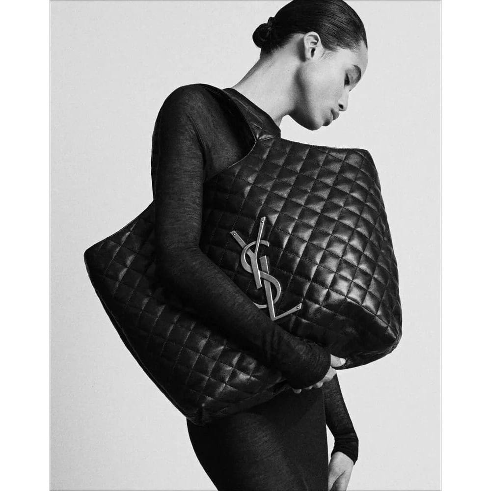 SAINT LAURENT ICARE MAXI SHOPPING BAG IN QUILTED LAMBSKIN,YSL,BAGS