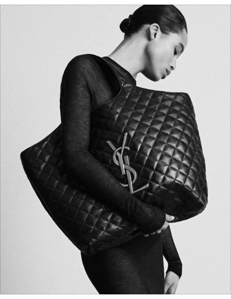SAINT LAURENT ICARE MAXI SHOPPING BAG IN QUILTED LAMBSKIN,YSL,BAGS