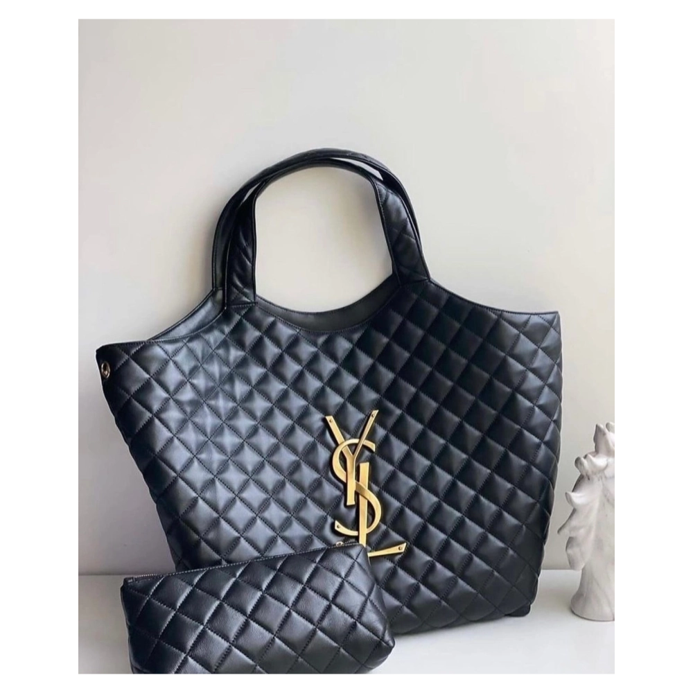 SAINT LAURENT ICARE MAXI SHOPPING BAG IN QUILTED LAMBSKIN,YSL,BAGS