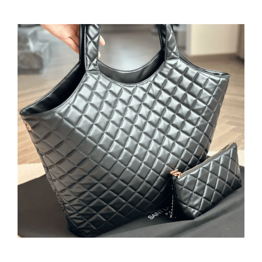 SAINT LAURENT ICARE MAXI SHOPPING BAG IN QUILTED LAMBSKIN,YSL,BAGS
