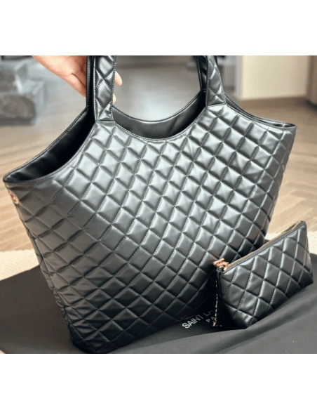 SAINT LAURENT ICARE MAXI SHOPPING BAG IN QUILTED LAMBSKIN,YSL,BAGS