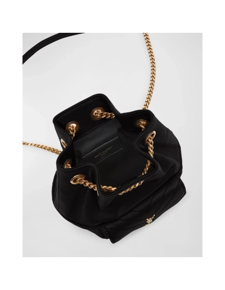 Saint Laurent Joe Mini YSL Bucket Bag With Adjustable Strap In Smooth Leather,YSL,BAGS