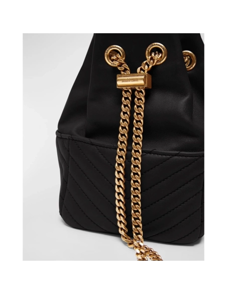Saint Laurent Joe Mini YSL Bucket Bag With Adjustable Strap In Smooth Leather,YSL,BAGS
