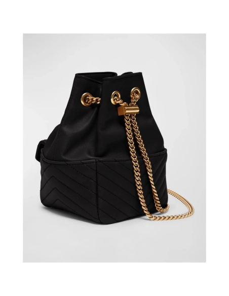 Saint Laurent Joe Mini YSL Bucket Bag With Adjustable Strap In Smooth Leather,YSL,BAGS