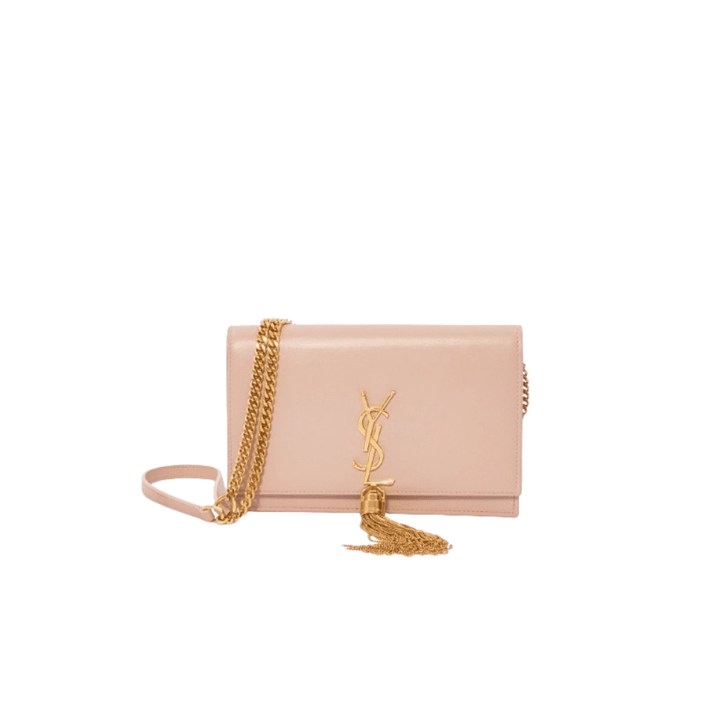 Saint Laurent Kate Chain Wallet With Tassel In Smooth Leather,YSL,BAGS