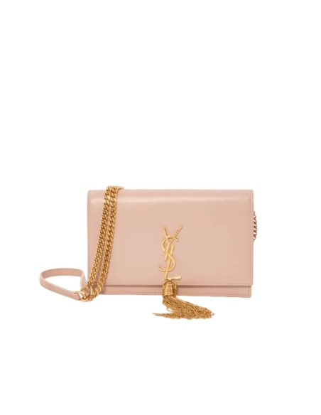 Saint Laurent Kate Chain Wallet With Tassel In Smooth Leather,YSL,BAGS