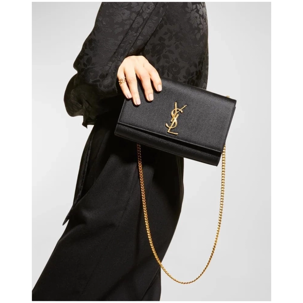 Saint Laurent Kate Medium YSL Crossbody Bag In Grained Leather,YSL,BAGS