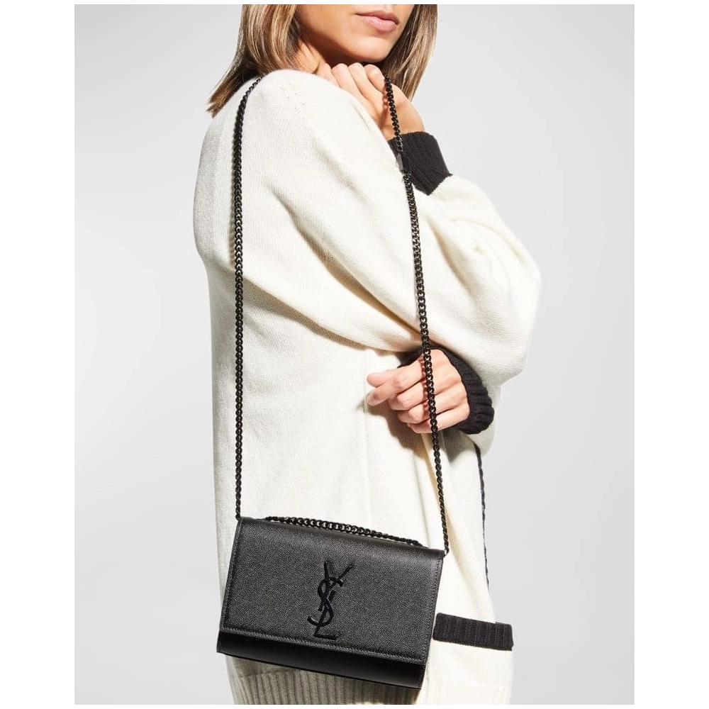 Saint Laurent Kate Small YSL Crossbody Bag In Grained Leather,YSL,BAGS