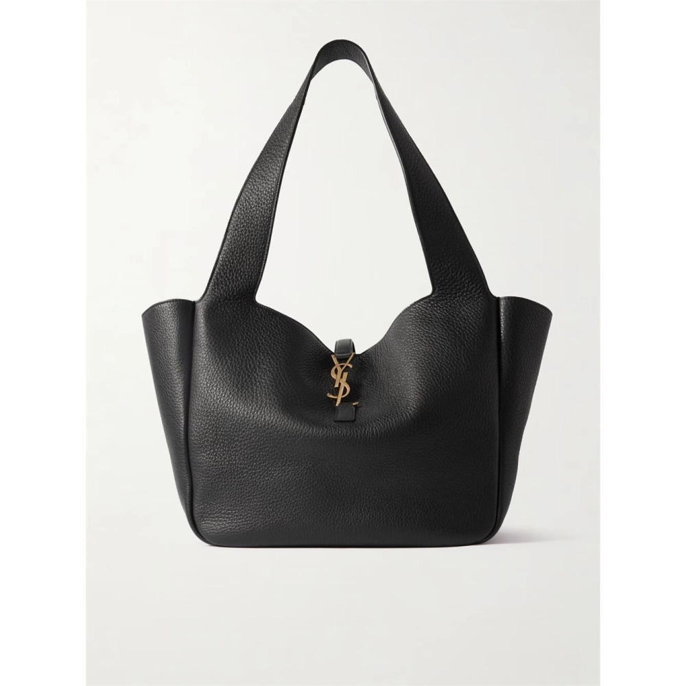 SAINT LAURENT Le 5 A 7 Bea Textured Leather Tote,YSL,BAGS