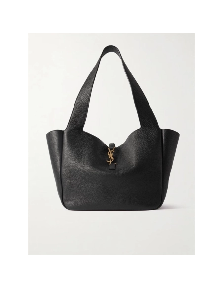 SAINT LAURENT Le 5 A 7 Bea Textured Leather Tote,YSL,BAGS