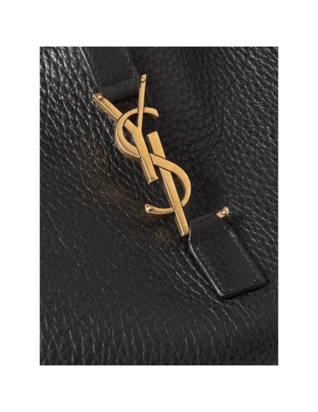 SAINT LAURENT Le 5 A 7 Bea Textured Leather Tote,YSL,BAGS
