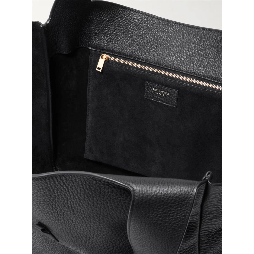 SAINT LAURENT Le 5 A 7 Bea Textured Leather Tote,YSL,BAGS