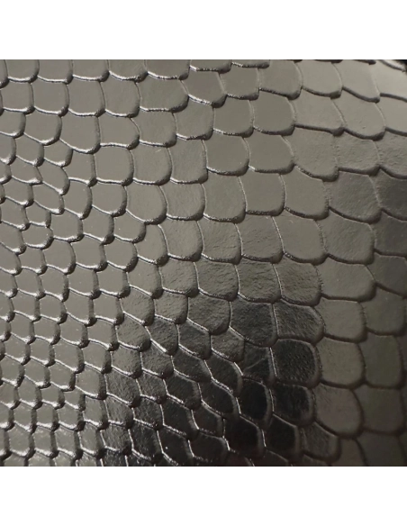 SAINT LAURENT Le 5 A 7 Hobo Shoulder Bag In Python Black,YSL,BAGS