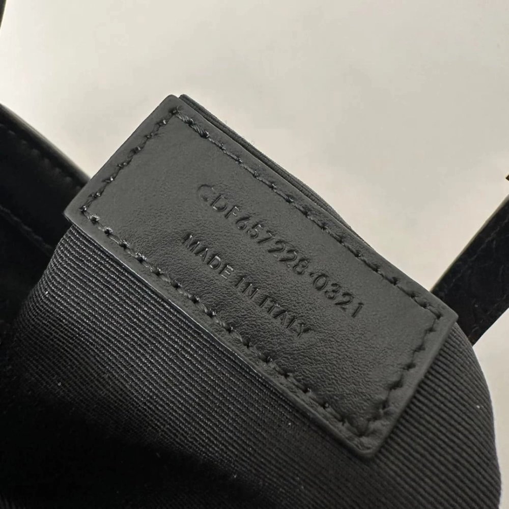 SAINT LAURENT Le 5 A 7 Hobo Shoulder Bag In Python Black,YSL,BAGS