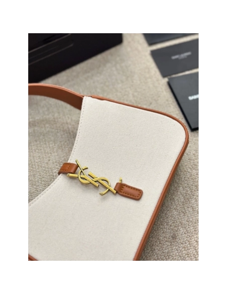 SAINT LAURENT LE 5 A 7 IN CANVAS AND LEATHER,YSL,BAGS