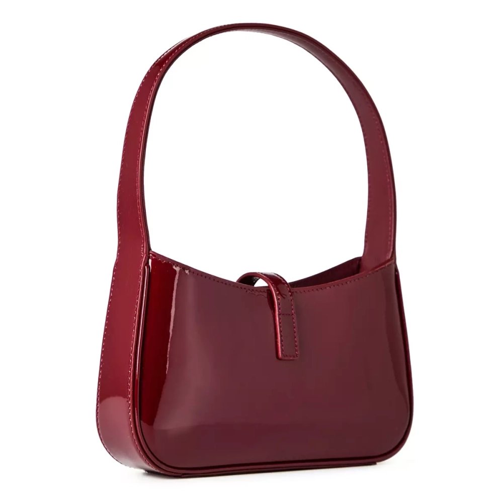 SAINT LAURENT Le 5 A 7 In Patent Leather Cherry Red,YSL,BAGS