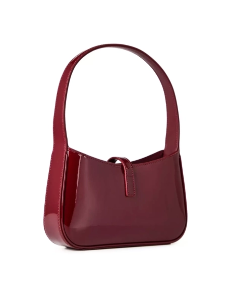 SAINT LAURENT Le 5 A 7 In Patent Leather Cherry Red,YSL,BAGS