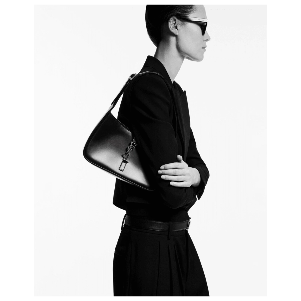 SAINT LAURENT LE 5 A 7 IN SHINY LEATHER,YSL,BAGS