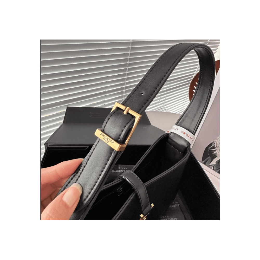 SAINT LAURENT LE 5 A 7 IN SMOOTH LEATHER,YSL,BAGS