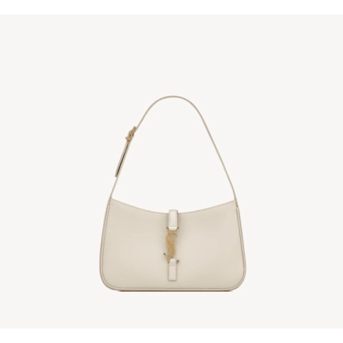 SAINT LAURENT LE 5 A 7 IN SMOOTH LEATHER BLANC VINTAGE,YSL,BAGS