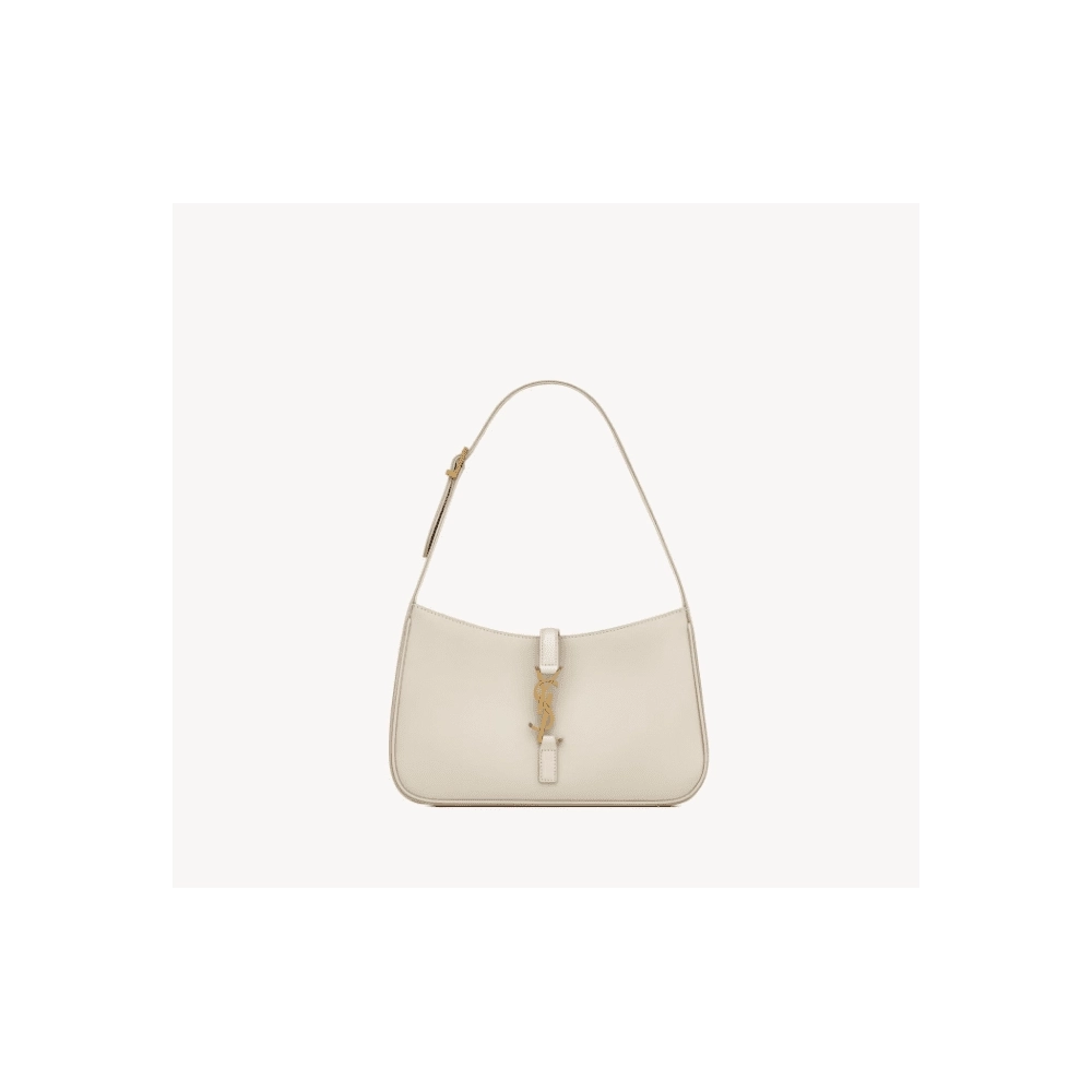 SAINT LAURENT LE 5 A 7 IN SMOOTH LEATHER BLANC VINTAGE,YSL,BAGS