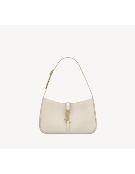 SAINT LAURENT LE 5 A 7 IN SMOOTH LEATHER BLANC VINTAGE,YSL,BAGS