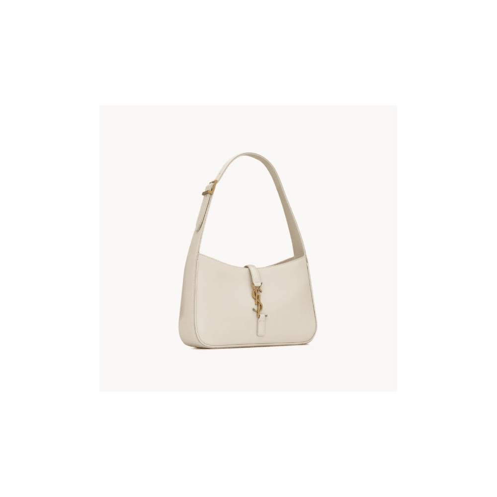 SAINT LAURENT LE 5 A 7 IN SMOOTH LEATHER BLANC VINTAGE,YSL,BAGS