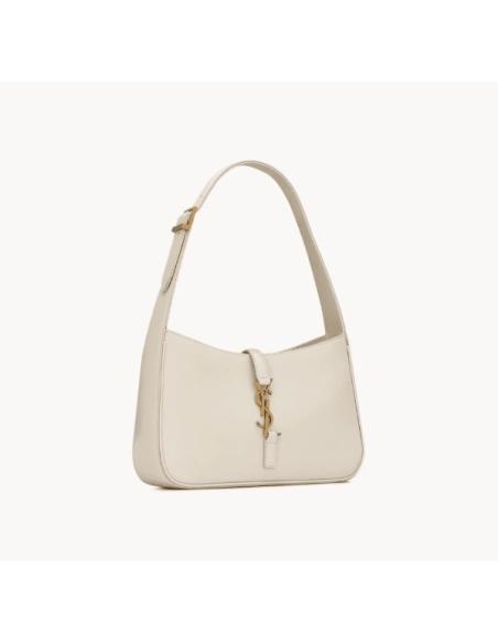 SAINT LAURENT LE 5 A 7 IN SMOOTH LEATHER BLANC VINTAGE,YSL,BAGS