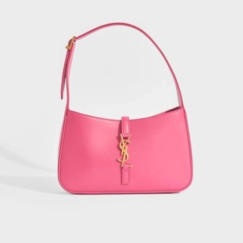 SAINT LAURENT Le 5 A 7 Leather Bag In Bubblegum Pink,YSL,BAGS