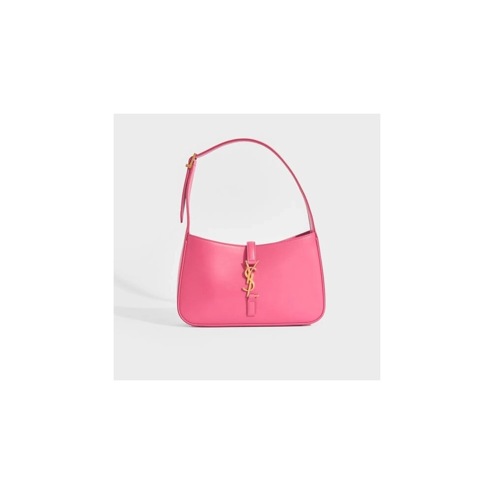 SAINT LAURENT Le 5 A 7 Leather Bag In Bubblegum Pink,YSL,BAGS