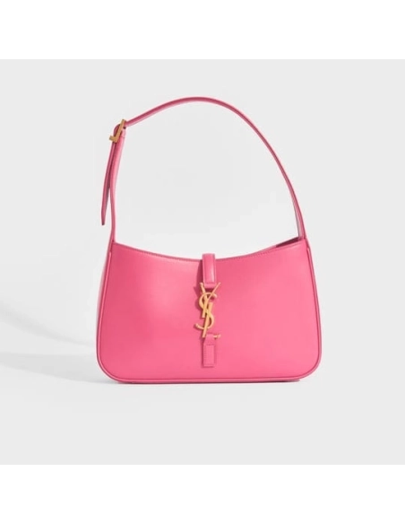 SAINT LAURENT Le 5 A 7 Leather Bag In Bubblegum Pink,YSL,BAGS