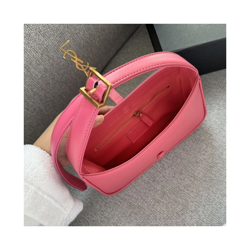 SAINT LAURENT Le 5 A 7 Leather Bag In Bubblegum Pink,YSL,BAGS