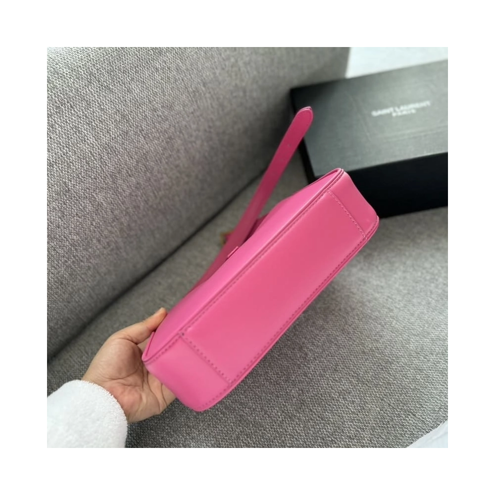 SAINT LAURENT Le 5 A 7 Leather Bag In Bubblegum Pink,YSL,BAGS