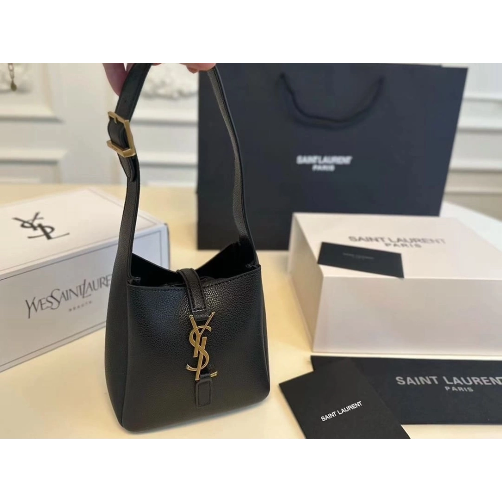 Saint Laurent LE 5 A 7 Supple Baby In Grained Leather,YSL,BAGS