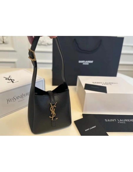 Saint Laurent LE 5 A 7 Supple Baby In Grained Leather,YSL,BAGS