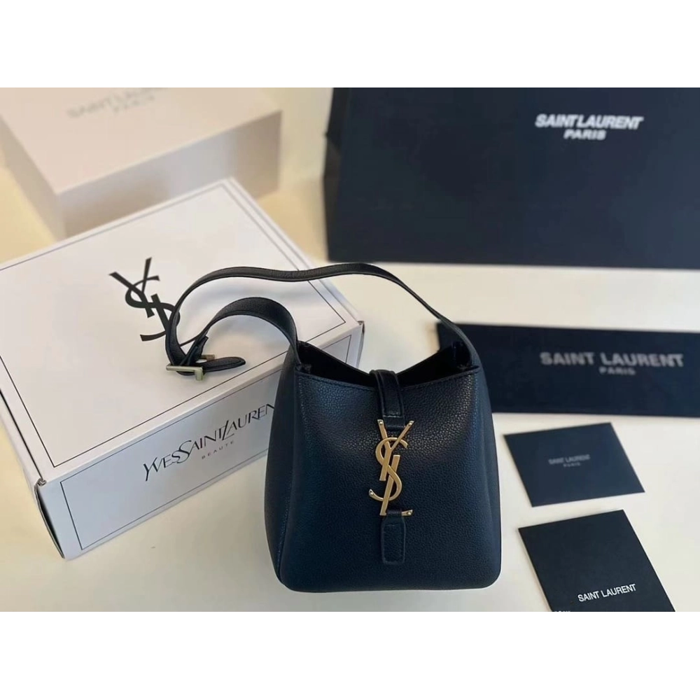 Saint Laurent LE 5 A 7 Supple Baby In Grained Leather,YSL,BAGS