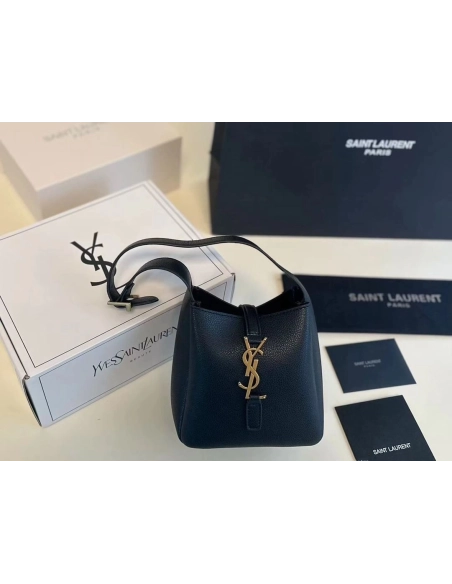 Saint Laurent LE 5 A 7 Supple Baby In Grained Leather,YSL,BAGS