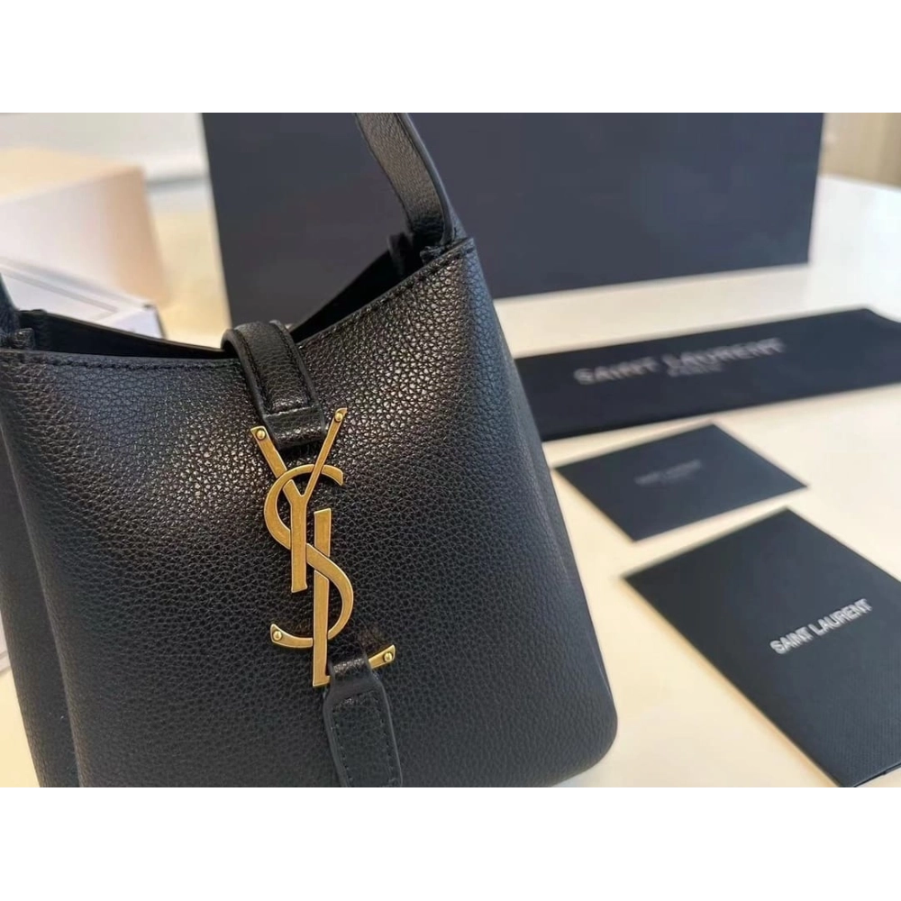 Saint Laurent LE 5 A 7 Supple Baby In Grained Leather,YSL,BAGS