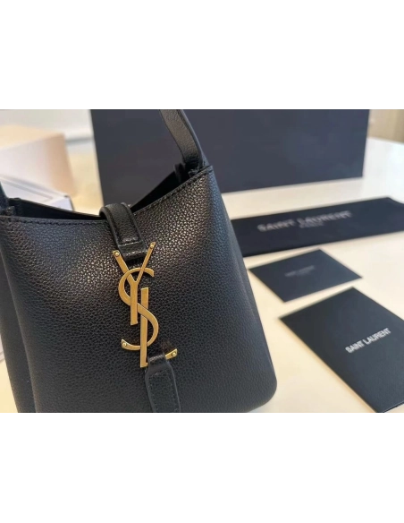 Saint Laurent LE 5 A 7 Supple Baby In Grained Leather,YSL,BAGS