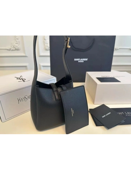 Saint Laurent LE 5 A 7 Supple Baby In Grained Leather,YSL,BAGS