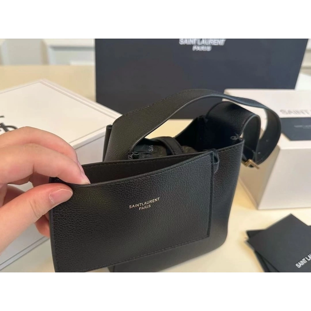 Saint Laurent LE 5 A 7 Supple Baby In Grained Leather,YSL,BAGS