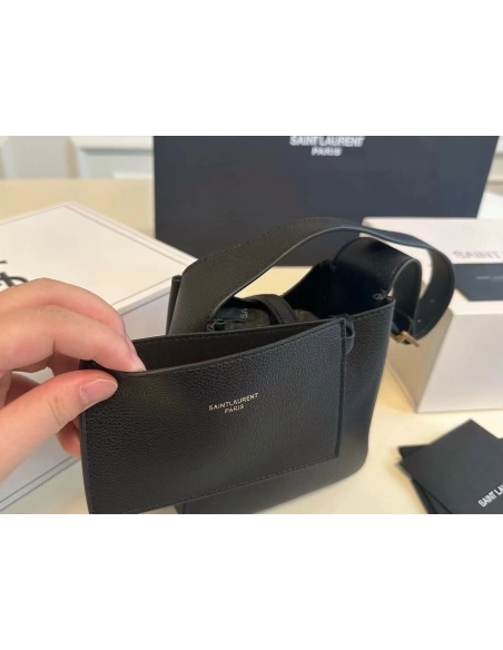 Saint Laurent LE 5 A 7 Supple Baby In Grained Leather,YSL,BAGS