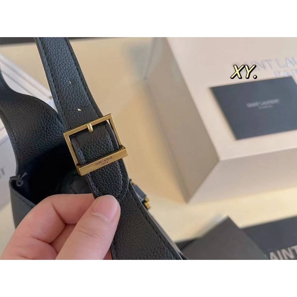 Saint Laurent LE 5 A 7 Supple Baby In Grained Leather,YSL,BAGS