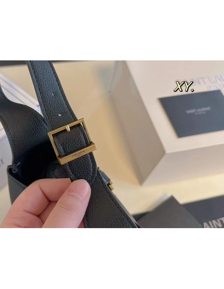 Saint Laurent LE 5 A 7 Supple Baby In Grained Leather,YSL,BAGS