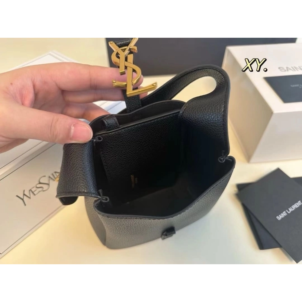 Saint Laurent LE 5 A 7 Supple Baby In Grained Leather,YSL,BAGS