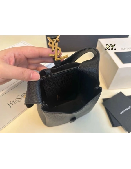 Saint Laurent LE 5 A 7 Supple Baby In Grained Leather,YSL,BAGS